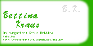 bettina kraus business card